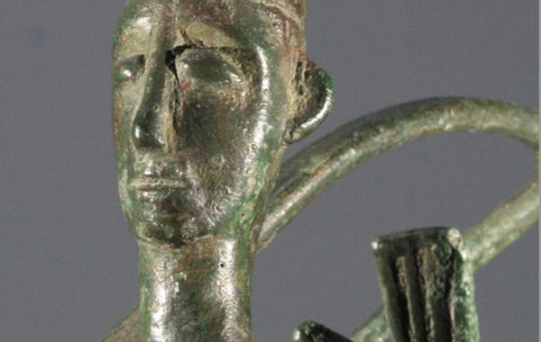 Bronze warrior figurine from the sanctuary of Abini-Teti in central Sardinia