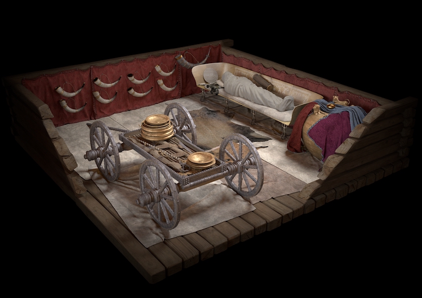 Visualisierung Grabkammer-Hochdorf